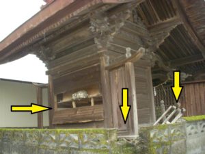 熊本地震小原若宮神社被害